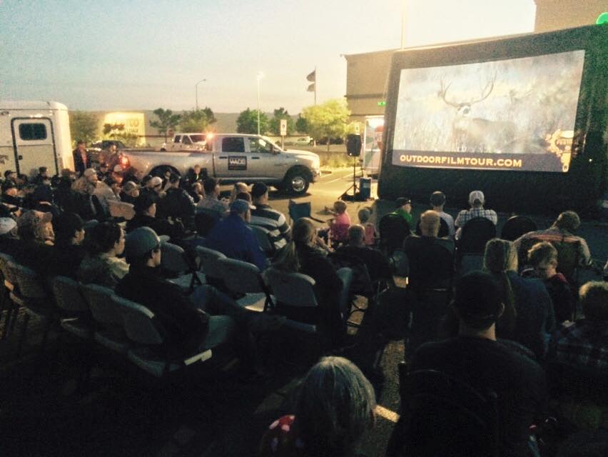 At a recent Outdoor Film Festival and Tour stop.