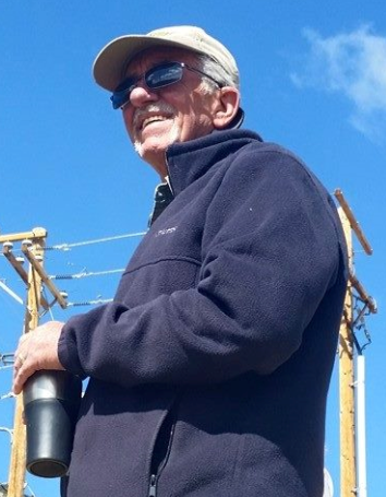 Mike Fettic Sr. at the starting line