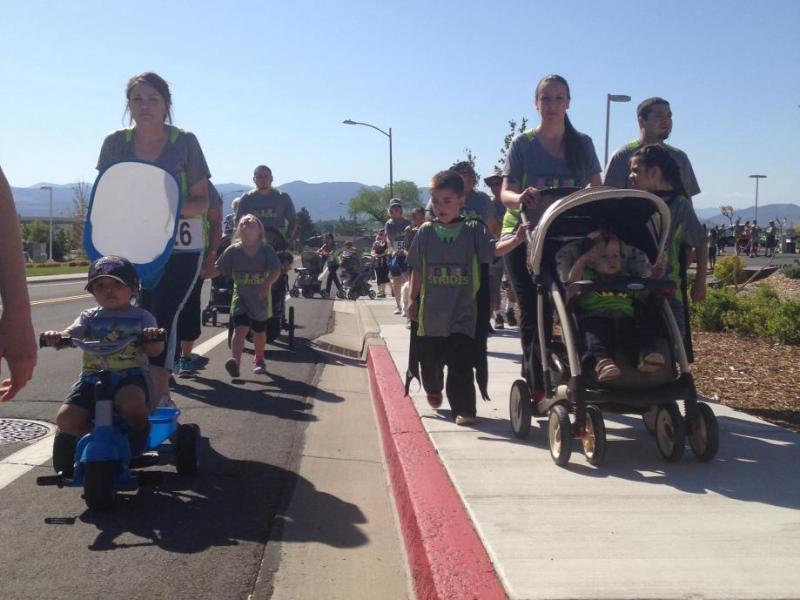Walkers participate in the Carson Medical Group’s Healthy Strides 5K Saturday. It was part of the group’s weight loss challenge.
