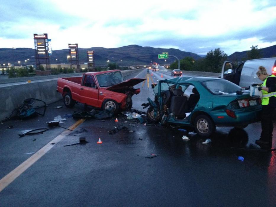 Two died, and two were critically injured Saturday on Interstate 80 near Sparks Boulevard. NHP photo 
