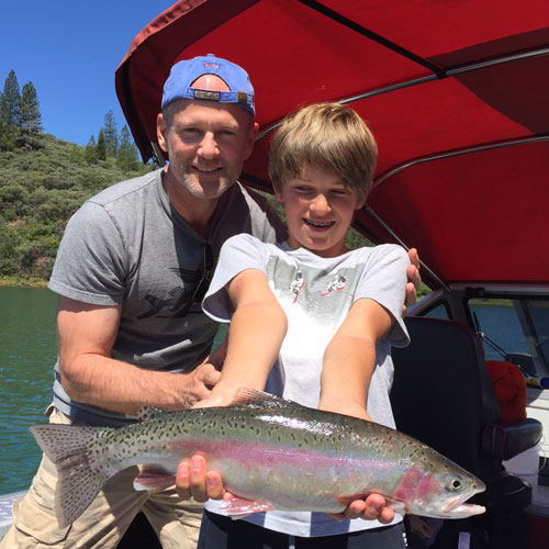 That's a keeper at Shasta Lake, Calif.  Photo courtesy of Kirk Portocarrero at Outdoor Adventures