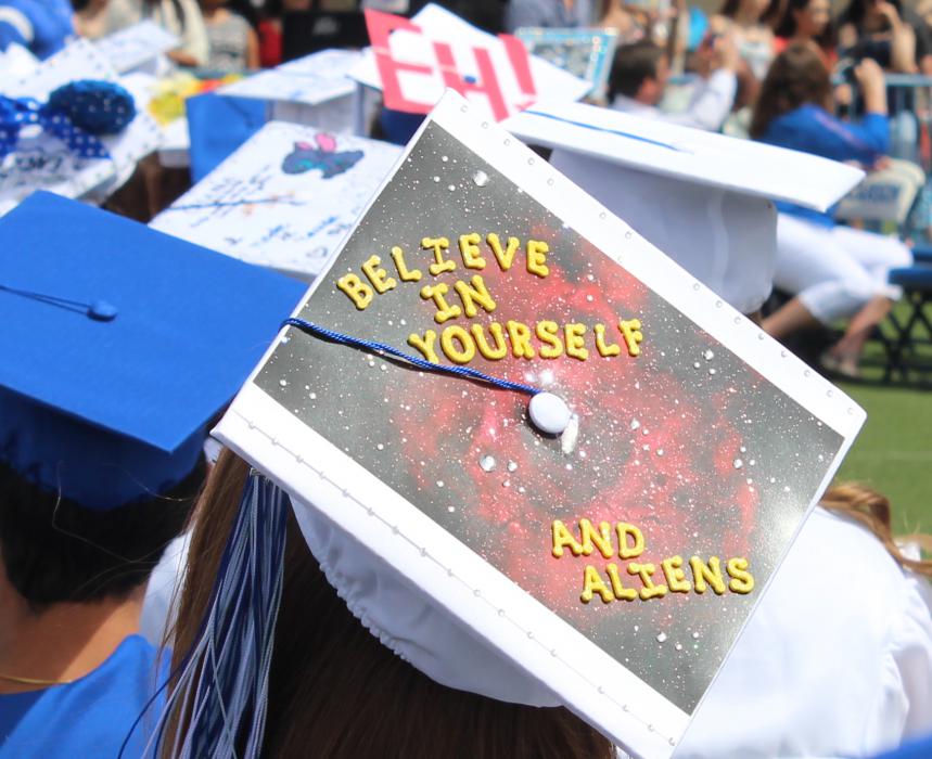 A cap reminds us to believe in ourselves.