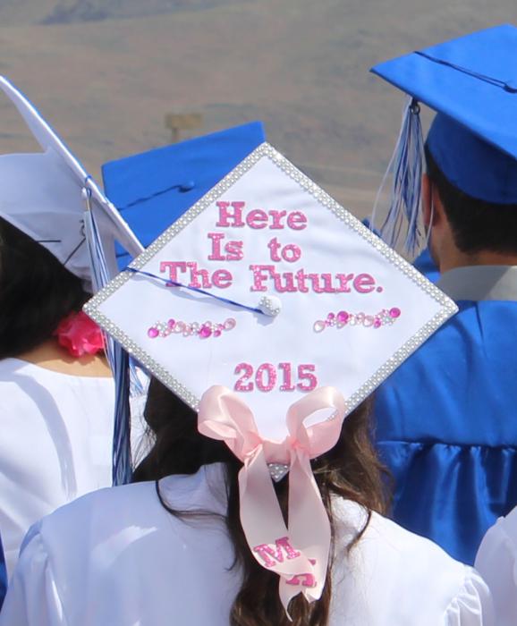Graduates are excited about the present moment, but also look on into the future.
