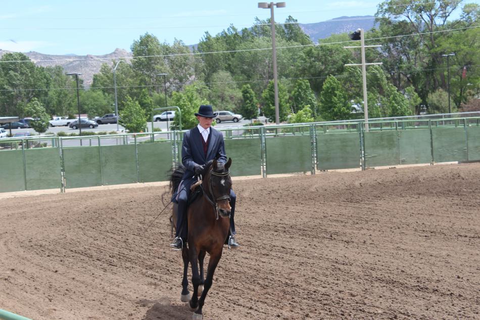 Rider Reno Rischler at Sunday's event at Fuji Park in Carson City.