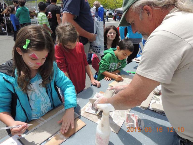 In this photo from last month, children make clay bowls for Project Empty Bowls Carson City.