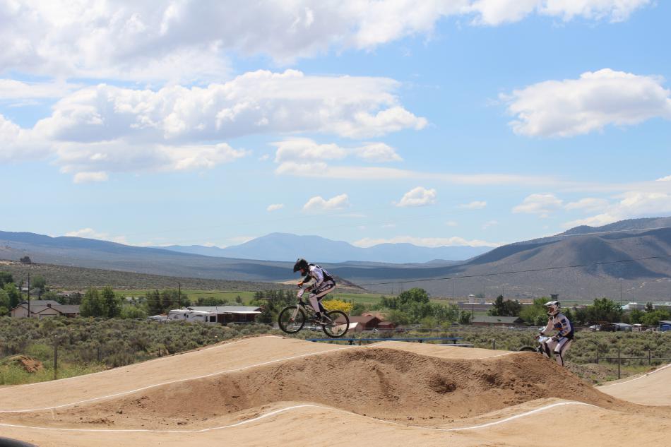 Riders must pedal hard to make it up the steap hills of the course