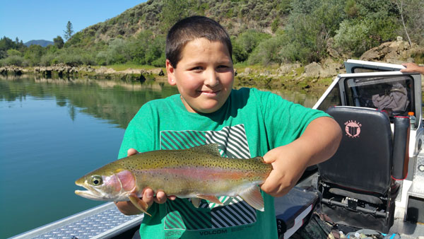 A nice Rainbow from the Sacramento River. Photo courtesy of Kirk Portocarrero at Outdoor Adventures