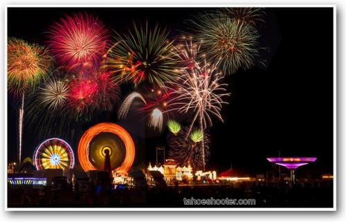 Last year's July 4 fireworks display at Mills Park in Carson City. Photo courtesy of Jon Peckham II