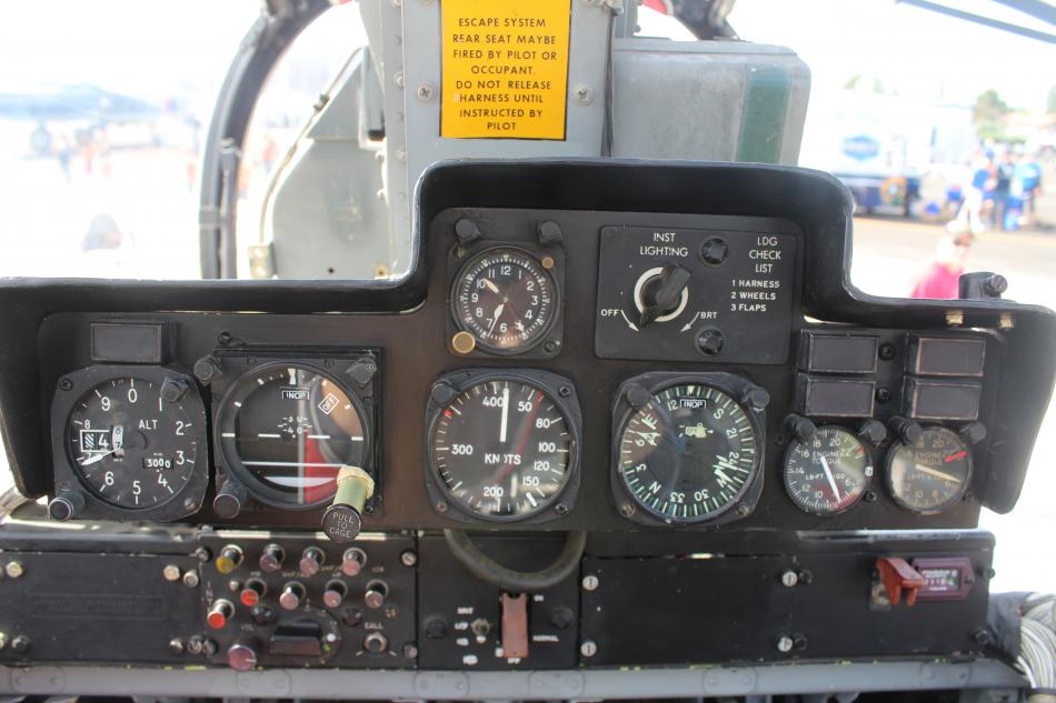 The inside of the OV 10 Bronco