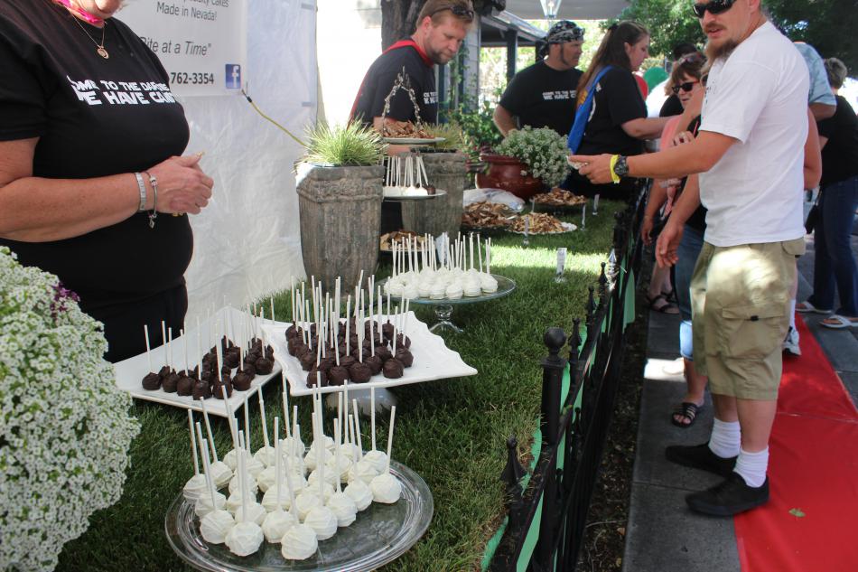 Cake pops and sundaes made for a great dessert.