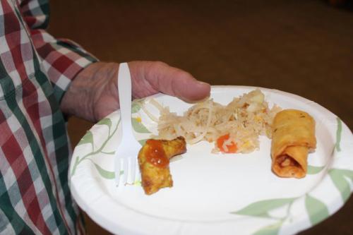 Thai Thai treats guests to eggrolls, rice and chow mein in the Carson Mall.