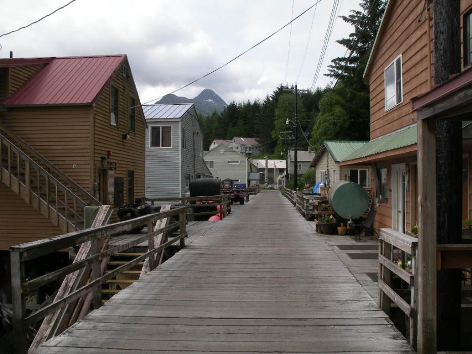 Looking one direction on the boardwalk (main street). Photo by Don Quilici