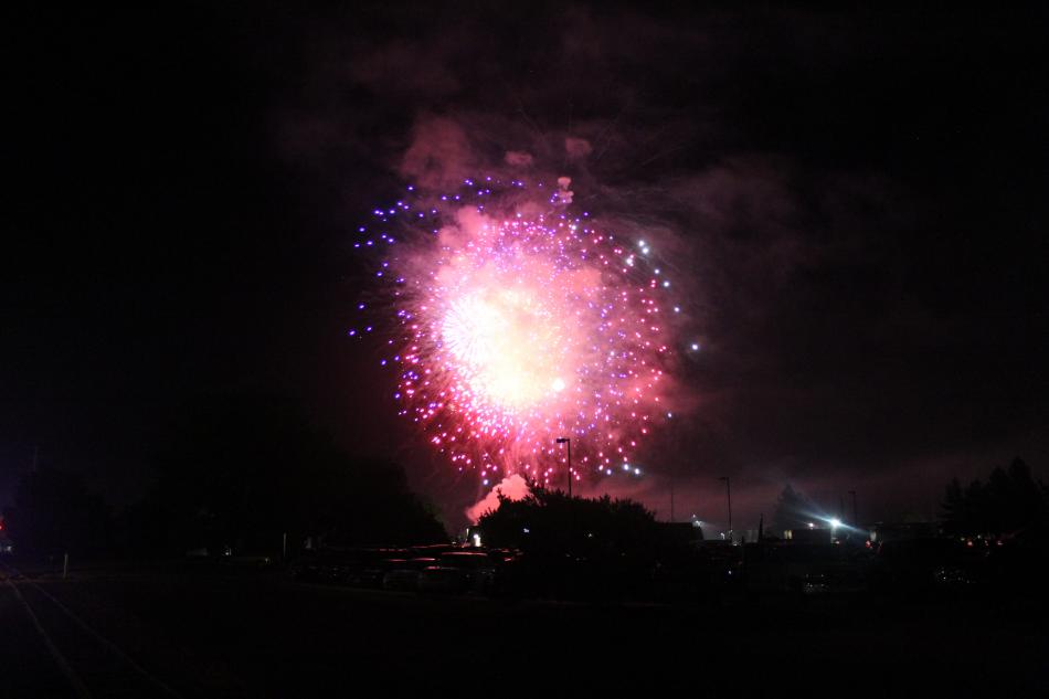 The grand finale was a mix of beautiful colors.