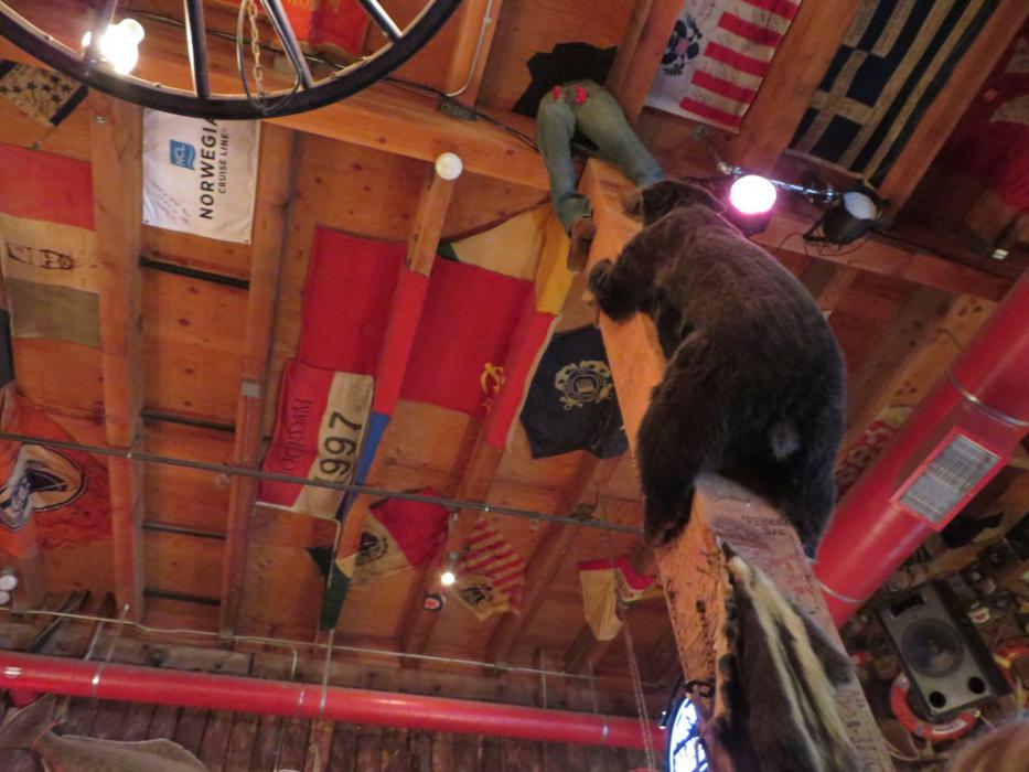 One of the unique displays in the saloon. Photo by Elaine Quilici