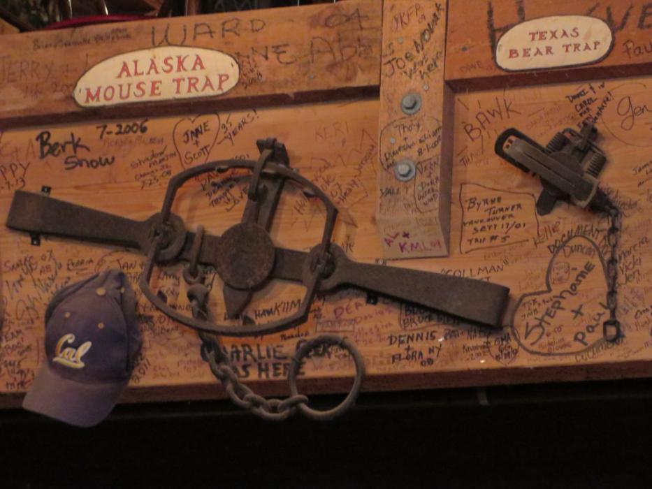 Another unique display at the Red Dog.  Photo by Elaine Quilici