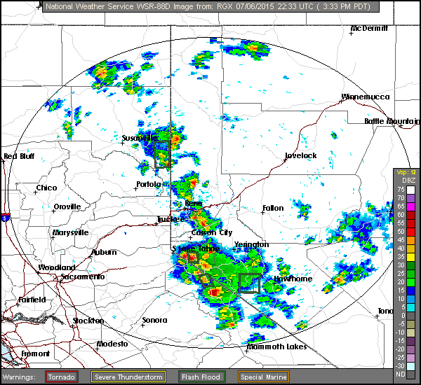 This radar image was as of 3:33pm Monday