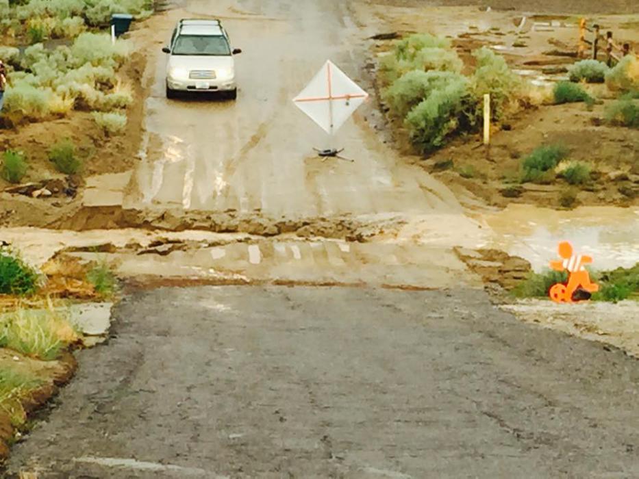 Nye Lane is now closed. Photo courtesy of Douglas County