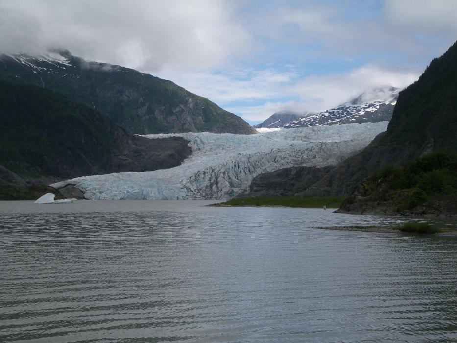 Mendenhall Glacier as seen from the trail. Photo by Don Quilici