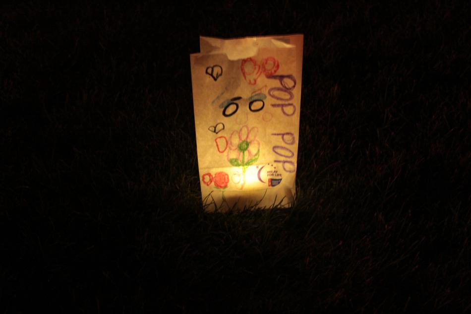 A luminaria honors 