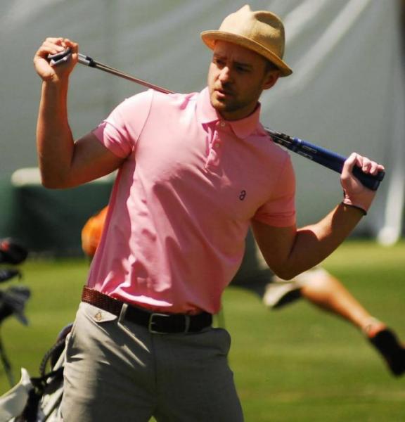Justin Timberlake at Edgewood Tahoe on Tuesday. Photo courtesy of American Century Championship
