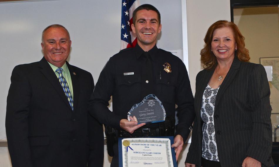 upervisor of the Year was awarded to Sgt. Gary Smith of Capitol Police now NHP, in Carson City.