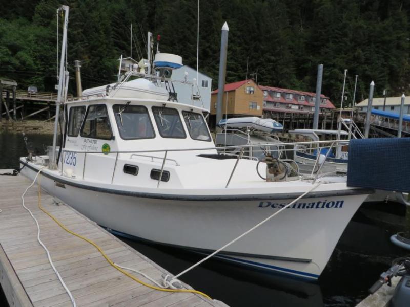 The "Destination" our fishing boat at Pelican, Alaska. Photo by Elaine Quilici