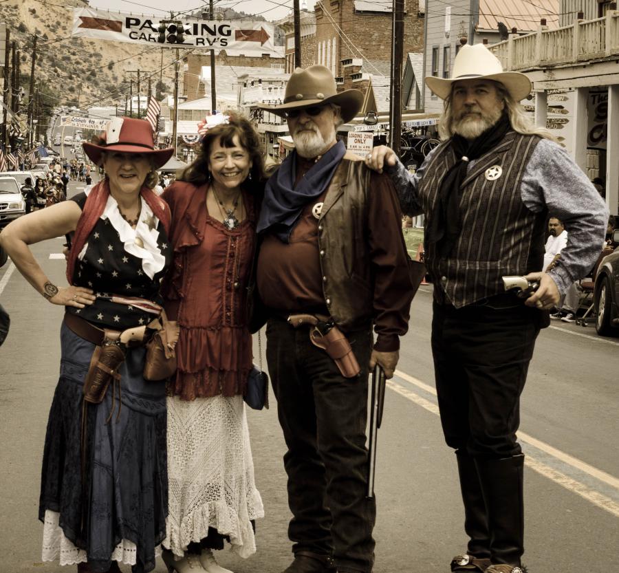 Cast members of Living Legends, from right are Wes Francis, Ralph and Debbie Ewing and Marie.