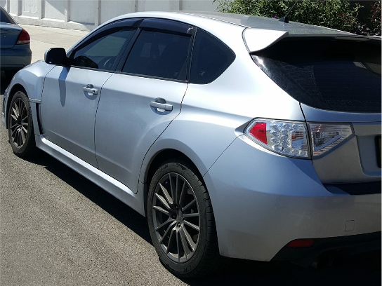 A Subaru WRX, similar to the vehicle NHP is looking for in connection with a hit and run on July 11.