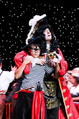 Michael Frenchu as Captain Hook, Quentin Powers as Smee. Photo by Angila Golik of Golik Photography