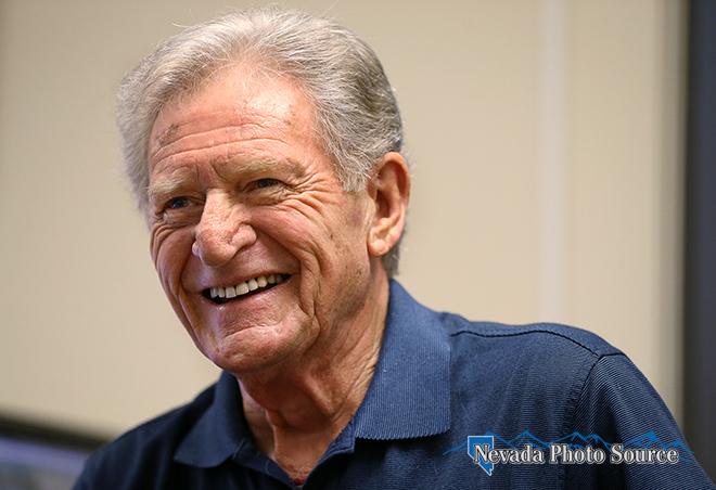 Carson City Library staff helped Crocker organize his musical archives. Photo by Cathleen Allison, Nevada Photo Source
