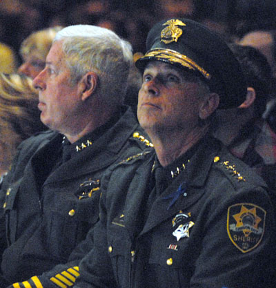 Carson City Sheriff Ken Furlong, right, and Undersheriff Steve Albertsen. Marilyn Newton, Nevada Photo Source