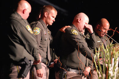 Carson City deputies remember Carl Howell. Marilyn Newton, Nevada Photo Source