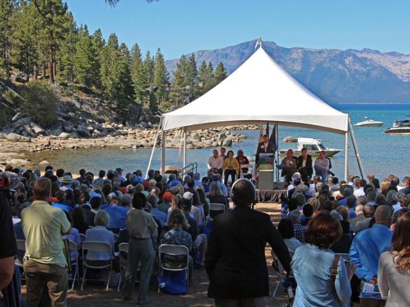 Sen. Dean Heller hosted the 19th Annual Lake Tahoe Summit Monday.