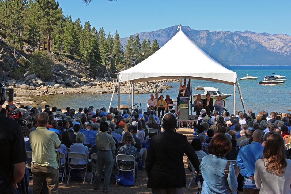 Sen. Dean Heller hosted the 19th Annual Lake Tahoe Summit Monday.
