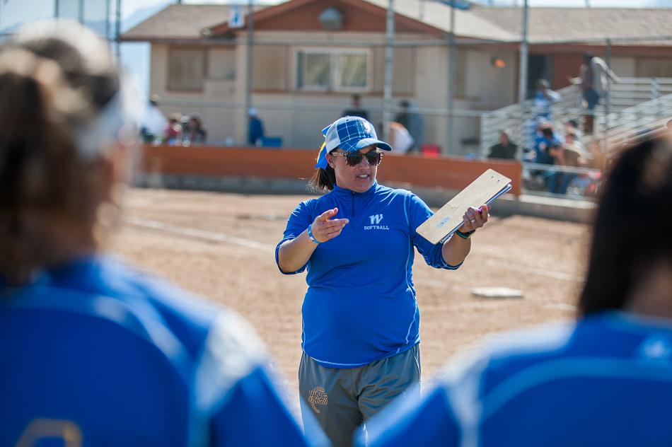 Western Nevada College softball coach Leah Wentworth.