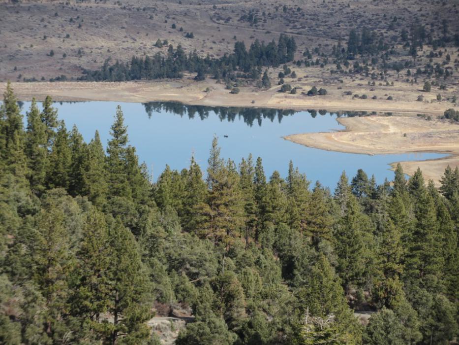 Indian Creek Reservoir from the airport road. Photo by Elaine Quilici