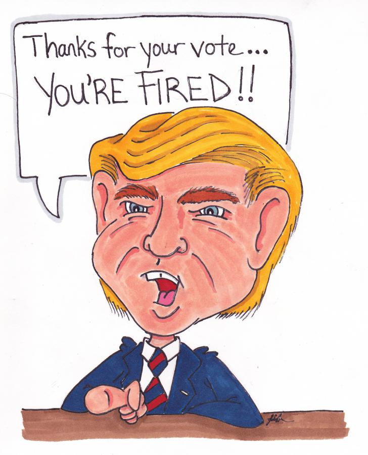 Trump fires voters
