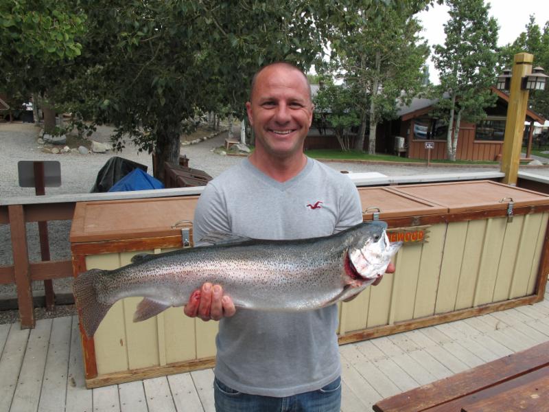 Nine-pound catch of the week at Convict Lake, Calif. Photo courtesy of the Convict Lake Resort