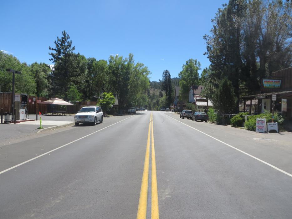 Entering Markleeville.  Photo by Elaine Quilici