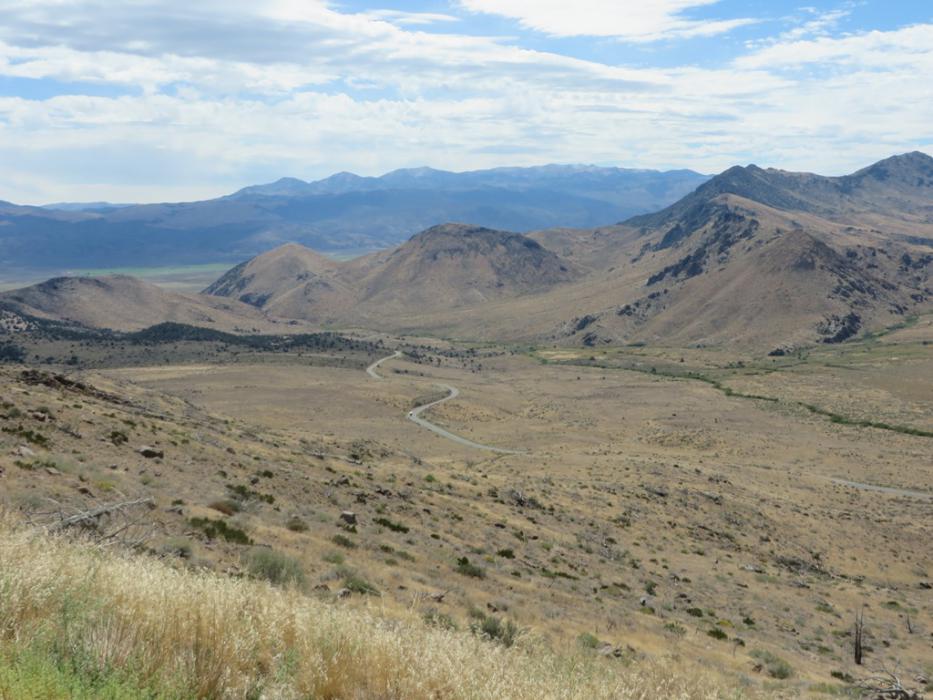Dropping down on S.R. 89 toward U.S. 395. Photo by Elaine Quilici
