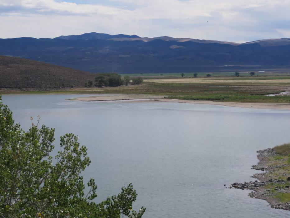 South end of Topaz Lake. Photo by Elaine Quilici