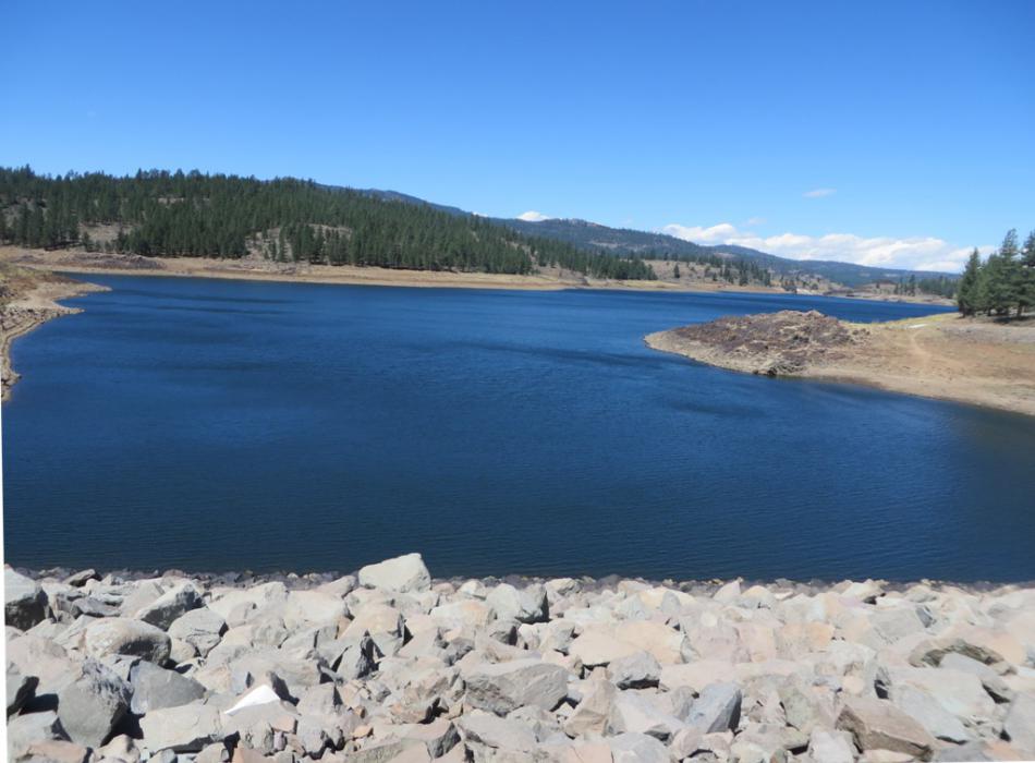 Frenchman Reservoir from the dam.  Photo by Elaine Quilici