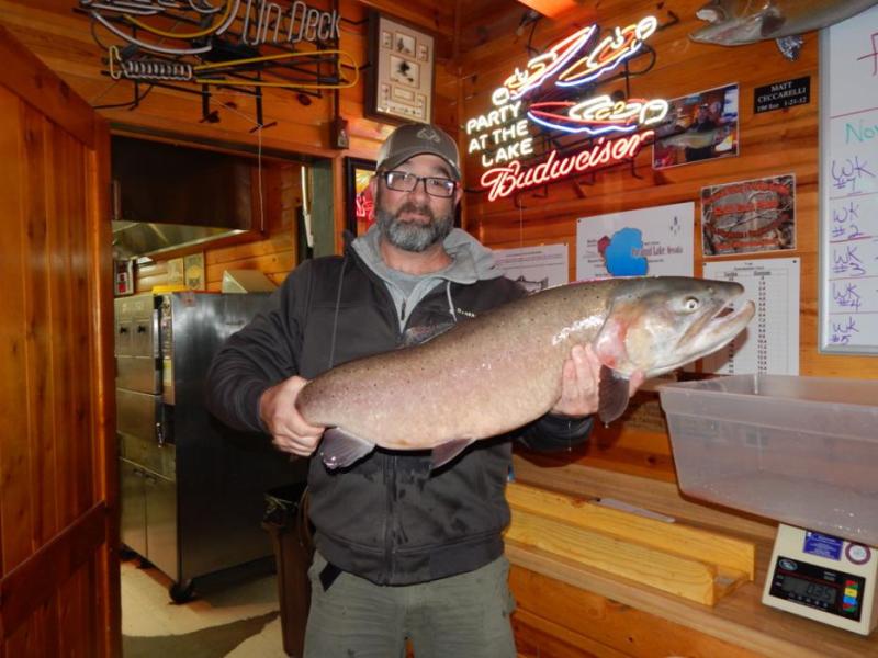 ile photo of Pyramid Lake Lahontan Cutthroat Trout. Photo courtesy of Crosby Lodge