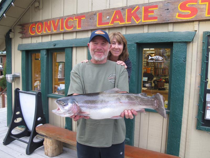 9-pound, 11-ounce Catch of the Week at Convict Lake, Calif.  Photo courtesy of the Convict Lake Lodge.