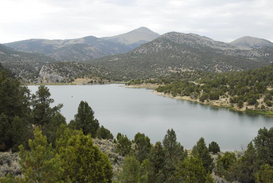 The land surrounds Cave Lake State Park near Ely, in Eastern Nevada. Nevada State Parks photo