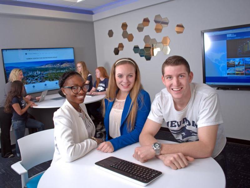 At the Ozmen Center for Entrepreneurship, UNR students from across the university collaborate on business ideas.