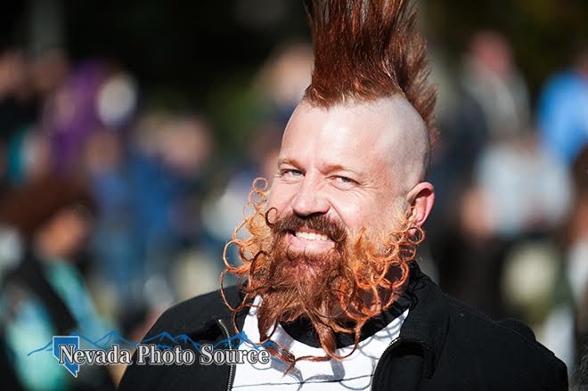 Mike Powell, winner of the Best Groomed category. Kevin Clifford/Nevada Photo Source