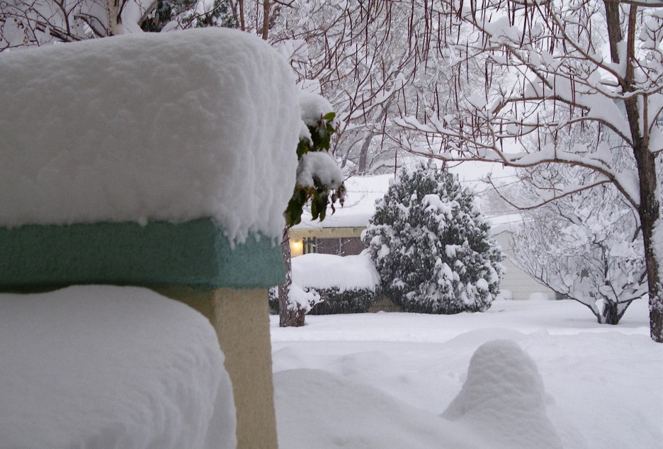 Looking across the street that same morning. Photo by Don Quilici
