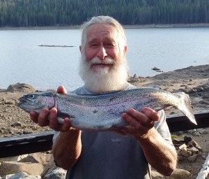 Rainbow Trout from Caples Lake, Calif. Photo courtesy of the Caples Lake Resort