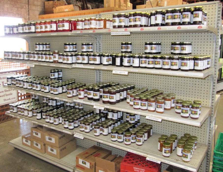 Take your pick of jams and jellies. Photo by Elaine Quilici